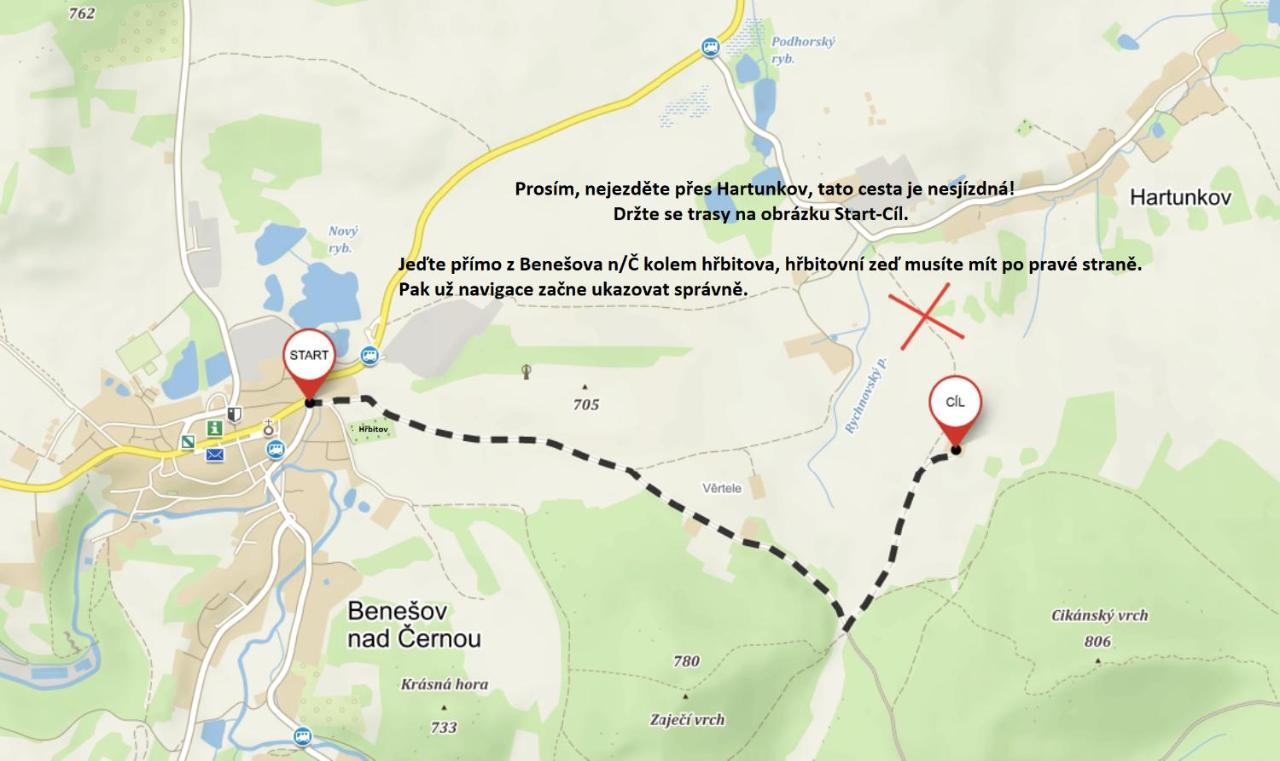 Апартаменти Novohradske Hory - Pronajem Na Samote U Lesa Benesov nad Cernou